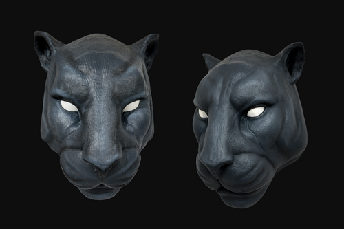 Custom Panther Foam Sculptures