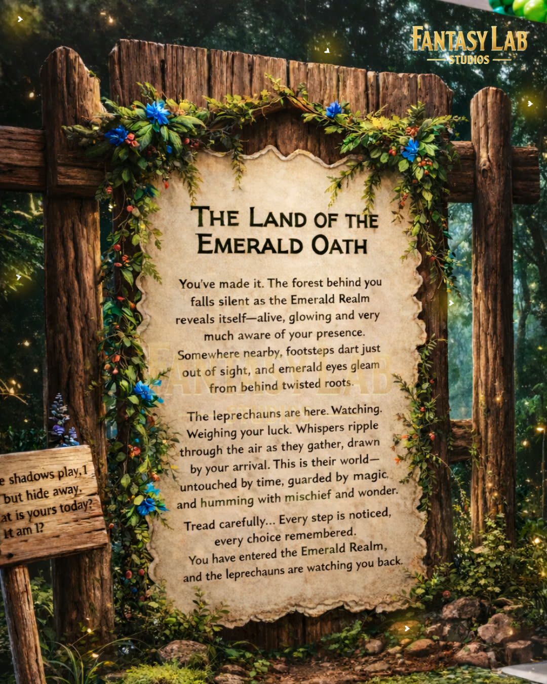 Storybook welcome sign