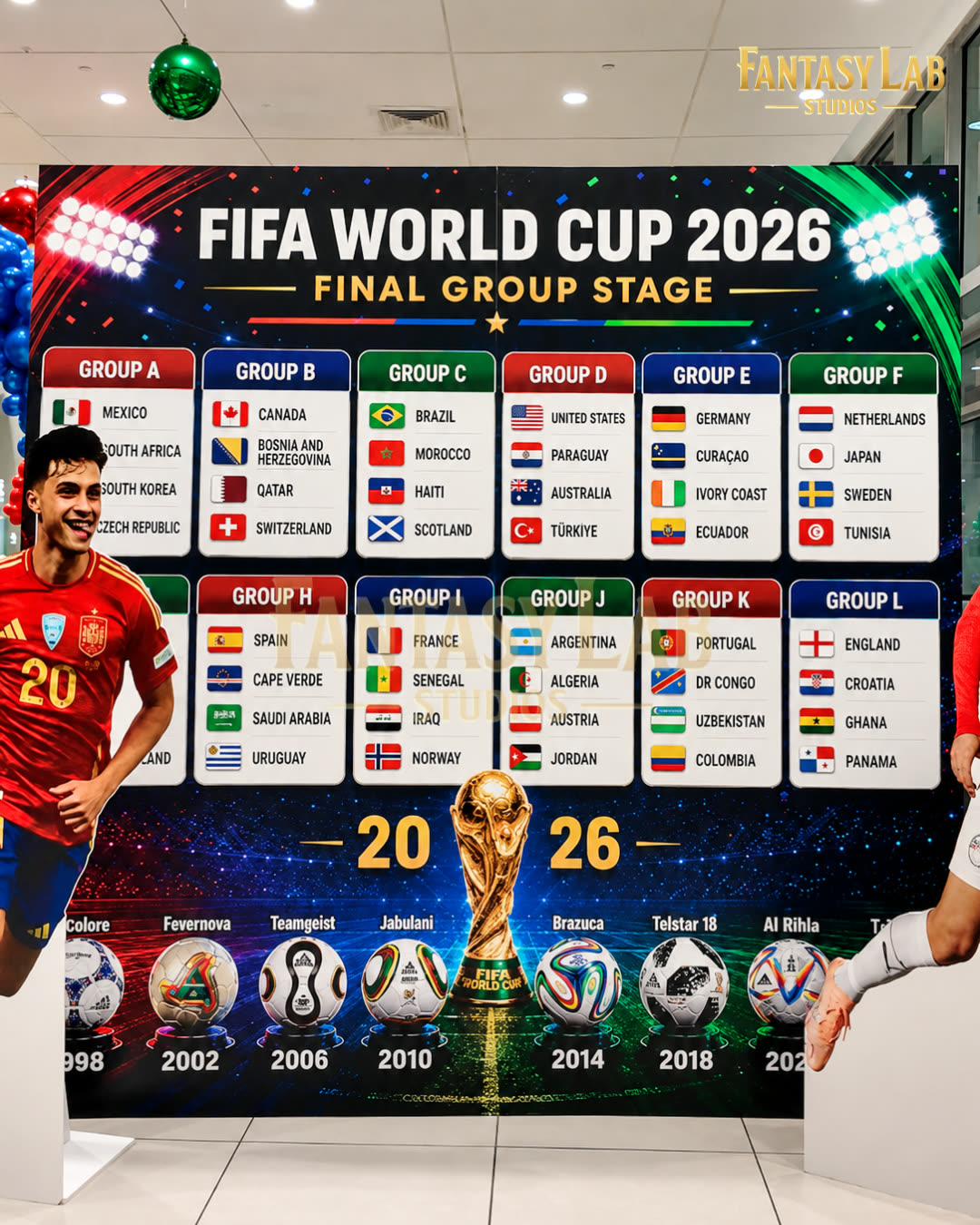 Large tournament bracket board